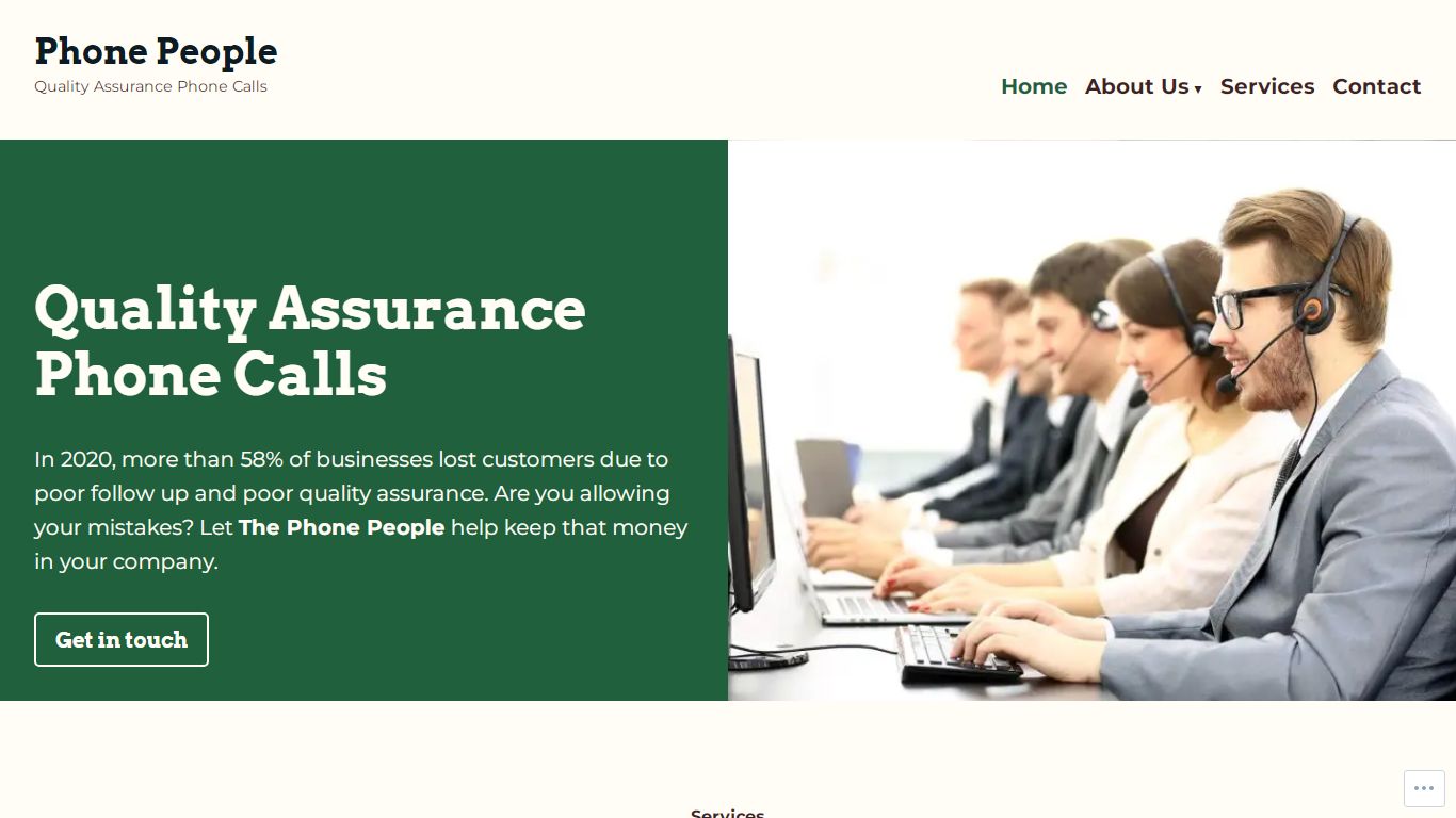 Phone People – Quality Assurance Phone Calls